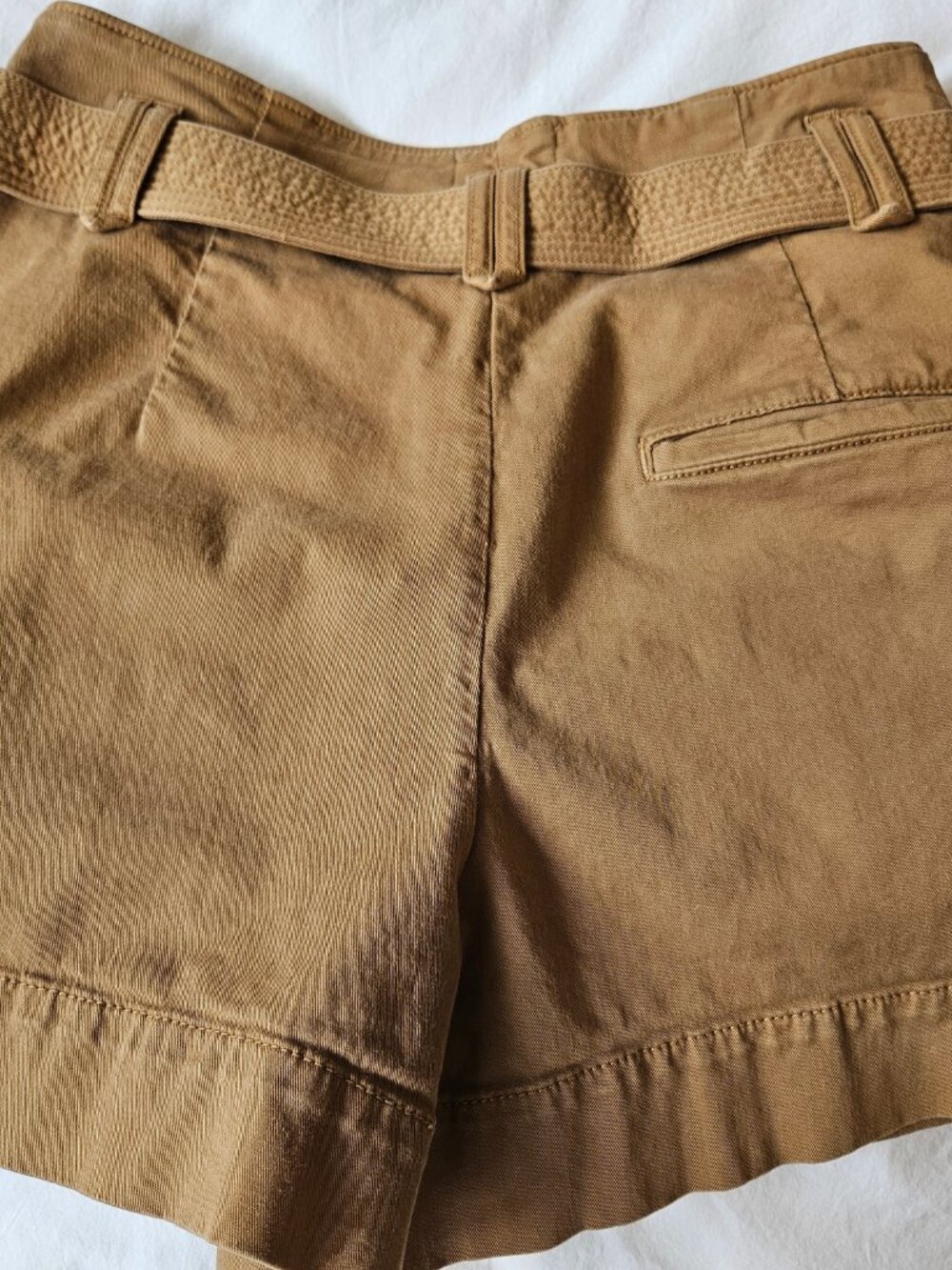 Sézane Rome High Rise Shorts Size 42 - Caramel - Picture 7 of 13